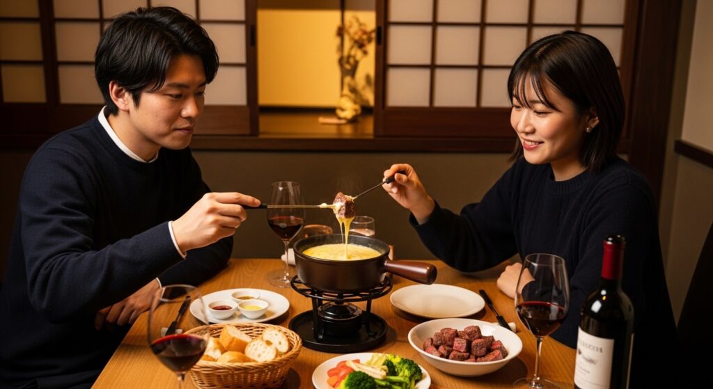 ステーキとチーズフォンデュを楽しむなら個室は必要か？