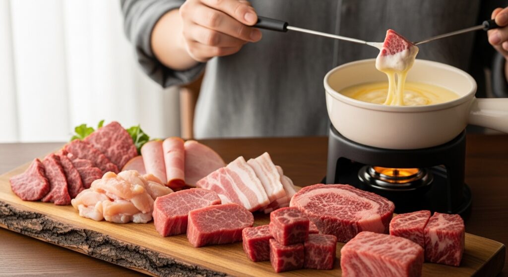 チーズフォンデュに合う肉の種類とステーキ部位の選び方