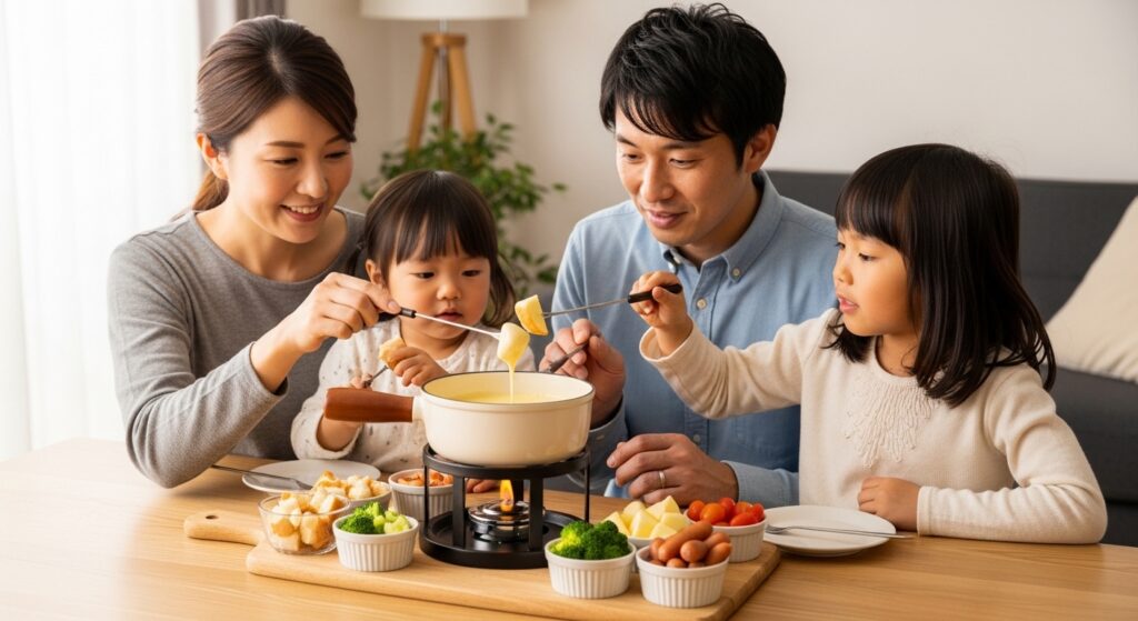 チーズフォンデュを子供と楽しむための安全対策